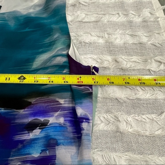 Piazza Sempione Made In Italy Womens Abstract Floral Print 100% Silk Dress Sz 42 - Picture 10 of 12